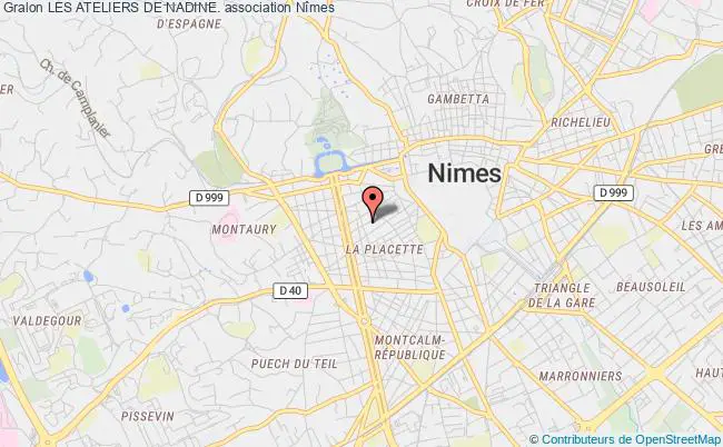 plan association Les Ateliers De Nadine. Nîmes