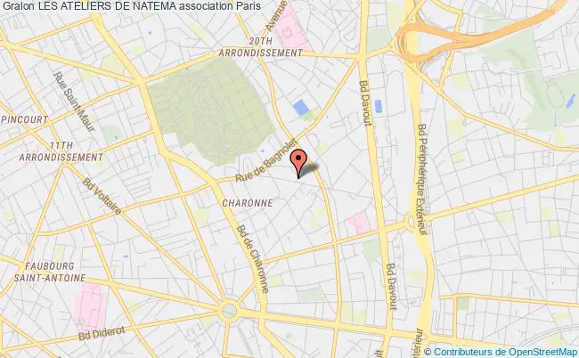 plan association Les Ateliers De Natema Paris