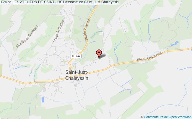 plan association Les Ateliers De Saint Just Saint-Just-Chaleyssin