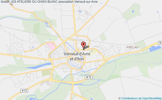plan association Les Ateliers Du Chien Blanc Verneuil d'Avre et d'Iton