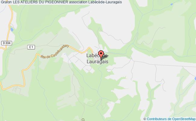plan association Les Ateliers Du Pigeonnier Labécède-Lauragais