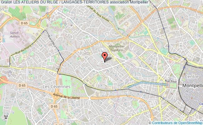 plan association Les Ateliers Du Rilge / Langages-territoires Montpellier