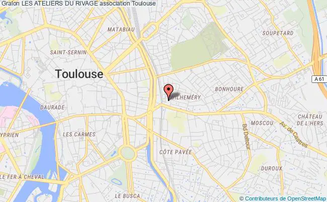 plan association Les Ateliers Du Rivage Toulouse