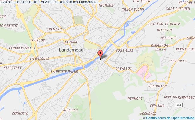 plan association Les Ateliers Lafayette Landerneau