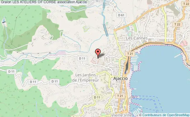 plan association Les Ateliers Of Corse Ajaccio
