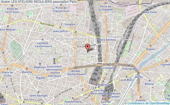 plan association Les Ateliers RÉguliers Paris