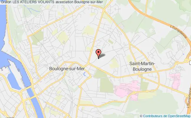 plan association Les Ateliers Volants Boulogne-sur-Mer