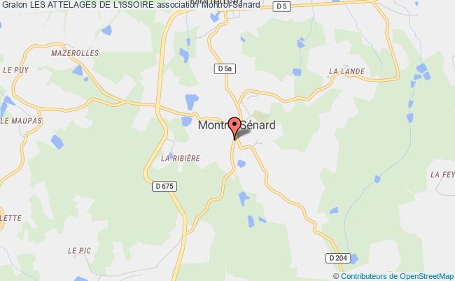plan association Les Attelages De L'issoire Montrol-Sénard