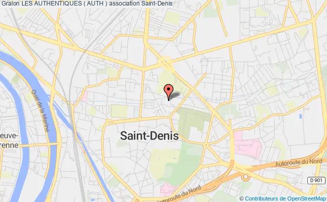 plan association Les Authentiques ( Auth ) Saint-Denis