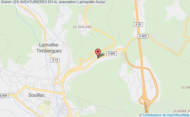 plan association Les AventuriÈres En 4l Lachapelle-Auzac