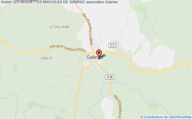 plan association Les Baguettes Magiques De Gabriac 