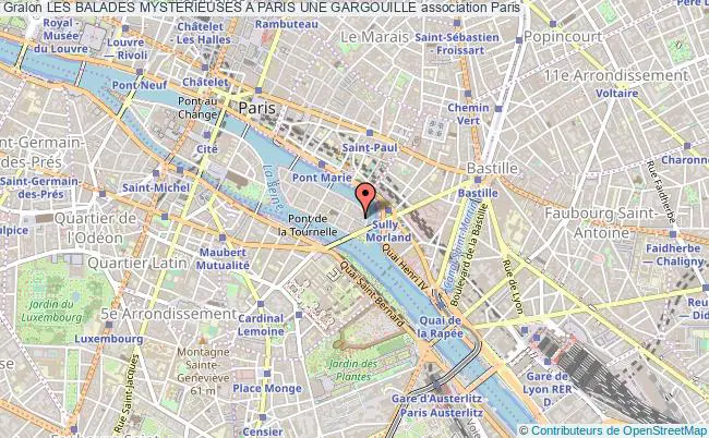 plan association Les Balades Mysterieuses A Paris Une Gargouille Paris