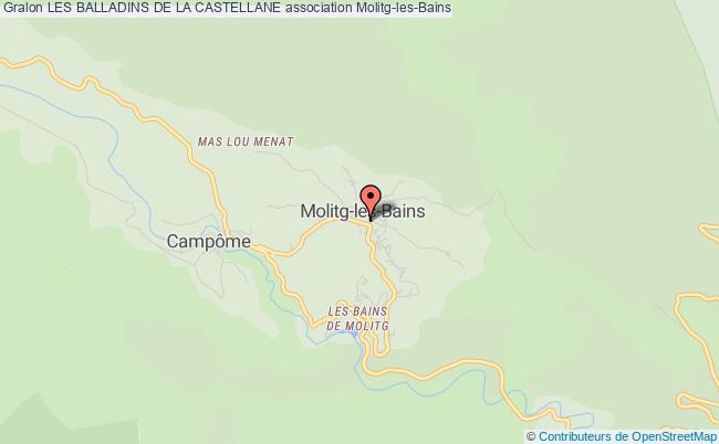 plan association Les Balladins De La Castellane Molitg-les-Bains