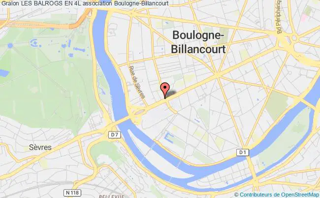 plan association Les Balrogs En 4l Boulogne-Billancourt