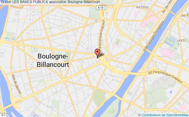 plan association Les Bancs Publics Boulogne-Billancourt