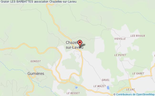 plan association Les Barbattes Chazelles-sur-Lavieu