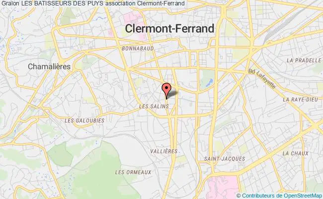 plan association Les Batisseurs Des Puys Clermont-Ferrand