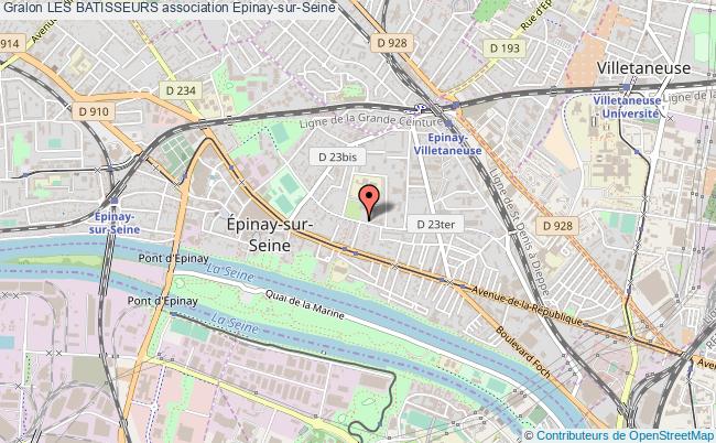 plan association Les Batisseurs Épinay-sur-Seine