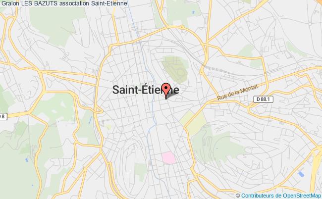 plan association Les Bazuts Saint-Étienne