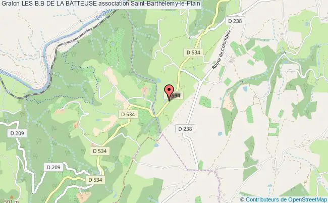 plan association Les B.b De La Batteuse Saint-Barthélemy-le-Plain