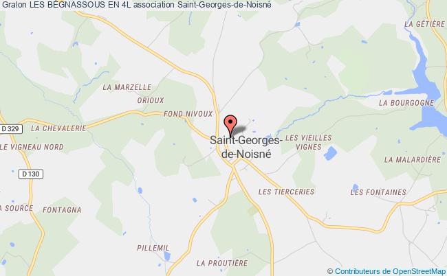 plan association Les BÉgnassous En 4l Saint-Georges-de-Noisné
