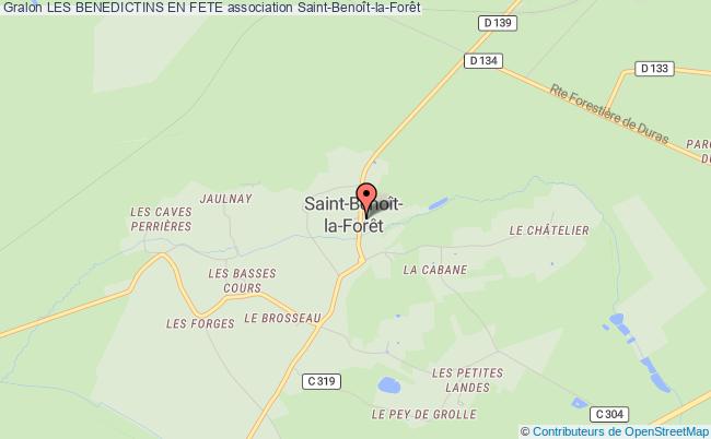 plan association Les Benedictins En Fete Saint-Benoît-la-Forêt