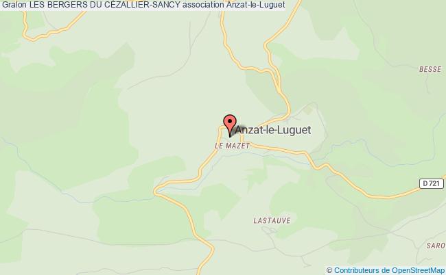 plan association Les Bergers Du CÉzallier-sancy Anzat-le-Luguet