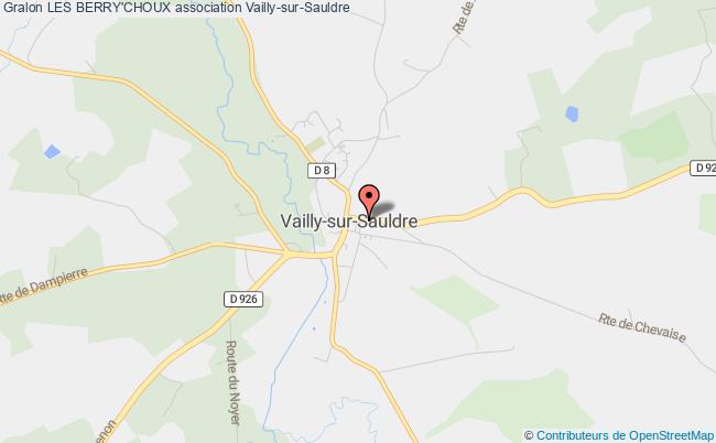 plan association Les Berry'choux Vailly-sur-Sauldre
