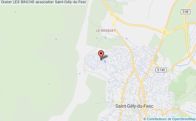 plan association Les Binchs Saint-Gély-du-Fesc