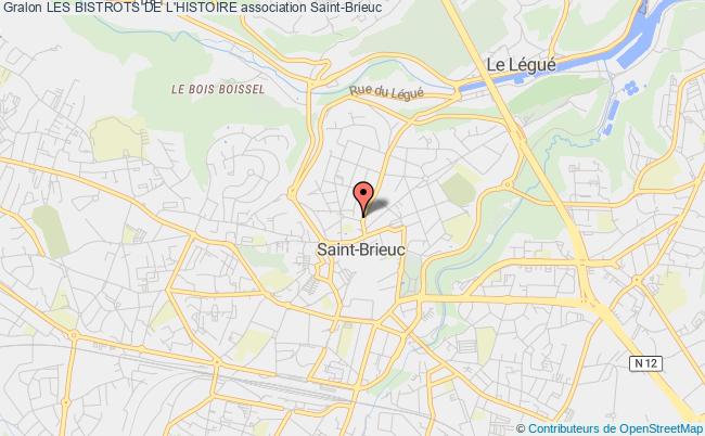 plan association Les Bistrots De L'histoire Saint-Brieuc