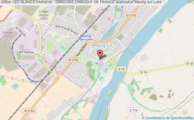 plan association Les Blancs Harnois : Dragons D'argent De France Meung-sur-Loire