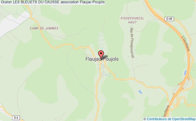 plan association Les Bleuets Du Causse Flaujac-Poujols