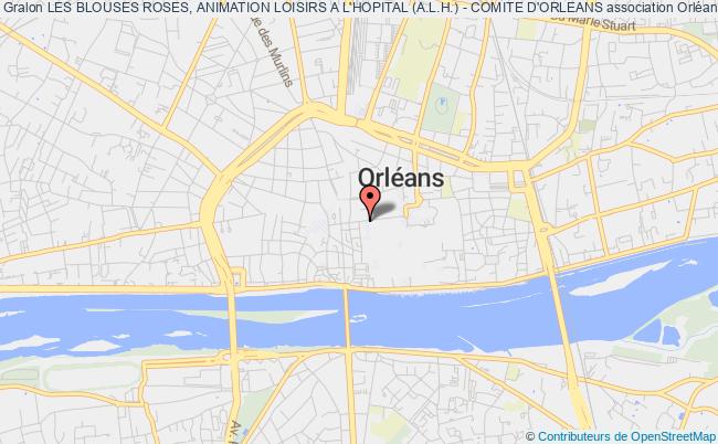 plan association Les Blouses Roses, Animation Loisirs A L'hopital (a.l.h.) - Comite D'orleans Orléans