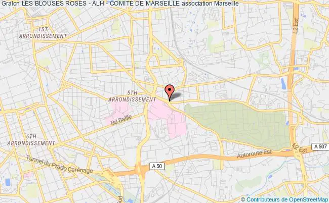 plan association Les Blouses Roses - Alh - Comite De Marseille Marseille cedex 5