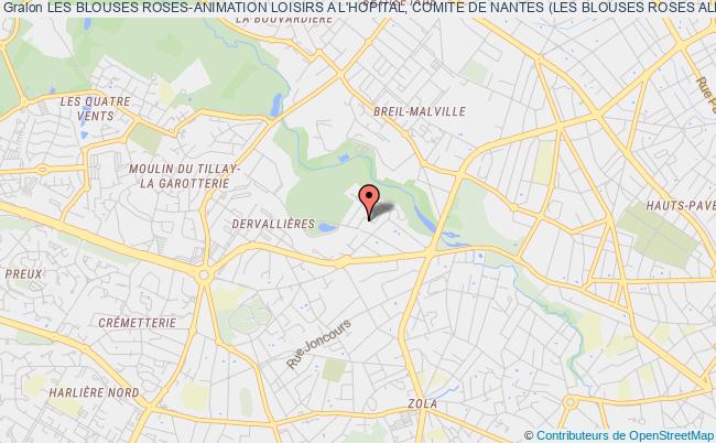 plan association Les Blouses Roses-animation Loisirs A L'hopital, Comite De Nantes (les Blouses Roses Alh) Nantes