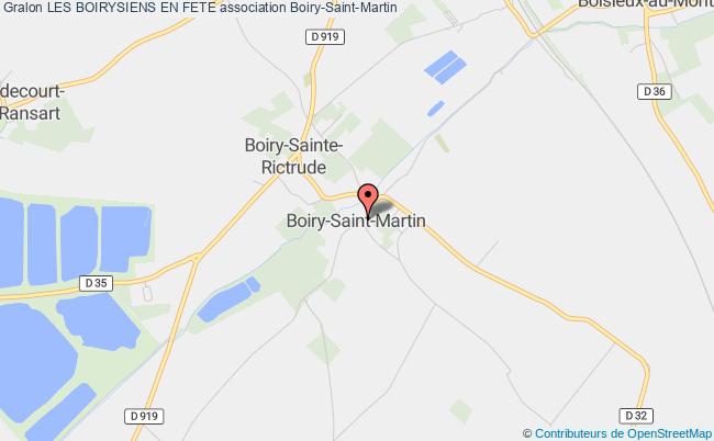 plan association Les Boirysiens En Fete Boiry-Saint-Martin