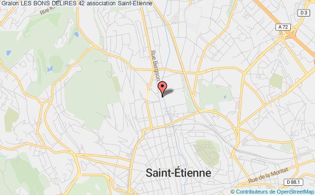 plan association Les Bons Delires 42 Saint-Étienne