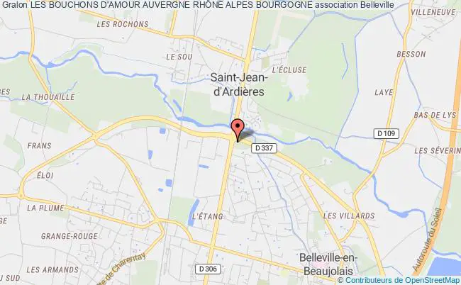 plan association Les Bouchons D'amour Auvergne RhÔne Alpes Bourgogne Belleville-en-Beaujolais