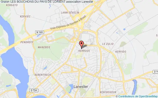 plan association Les Bouchons Du Pays De Lorient Lanester
