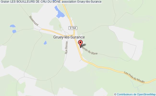 plan association Les Bouilleurs De Cru Du BÔnÉ Gruey-lès-Surance