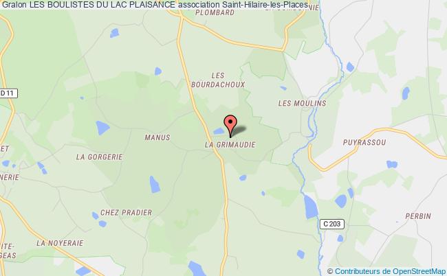 plan association Les Boulistes Du Lac Plaisance Saint-Hilaire-les-Places