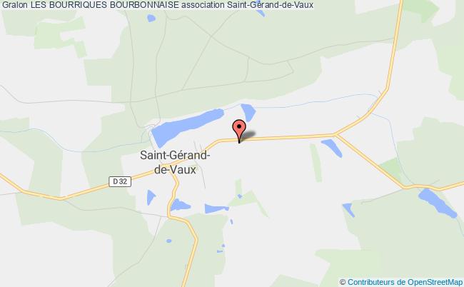plan association Les Bourriques Bourbonnaise Saint-Gérand-de-Vaux