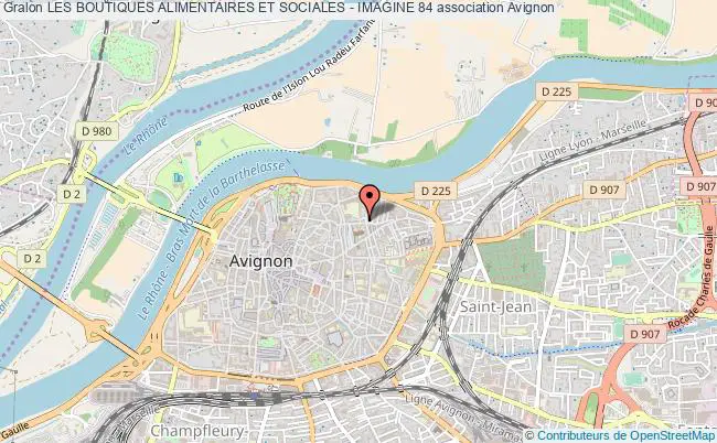 plan association Les Boutiques Alimentaires Et Sociales - Imagine 84 Avignon