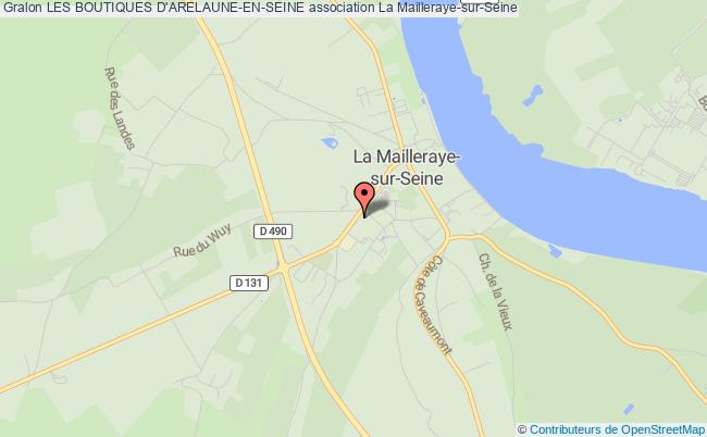 plan association Les Boutiques D'arelaune-en-seine La Mailleraye-sur-Seine
