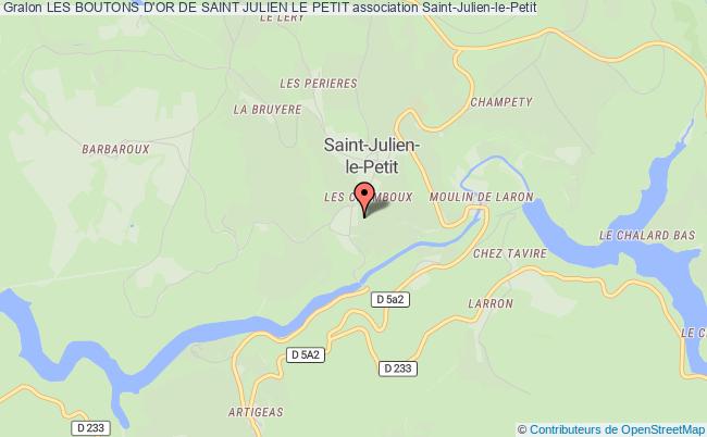 plan association Les Boutons D'or De Saint Julien Le Petit Saint-Julien-le-Petit