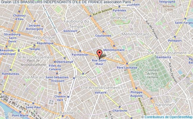 plan association Les Brasseurs Independants D'ile De France Paris