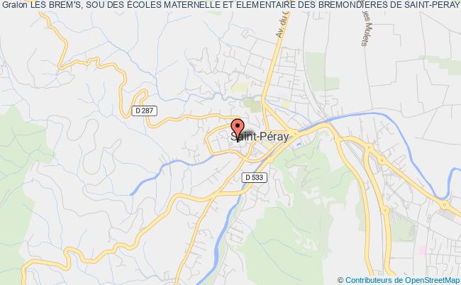 plan association Les Brem's, Sou Des Écoles Maternelle Et Elementaire Des Bremondieres De Saint-peray Saint-Péray