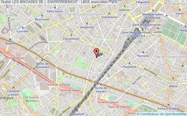 plan association Les Brigades De L Environnement - Lbde Paris