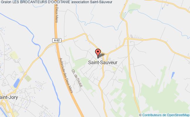 plan association Les Brocanteurs D'occitanie Saint-Sauveur
