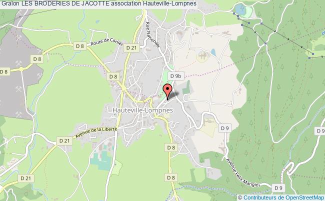 plan association Les Broderies De Jacotte Plateau d?Hauteville
